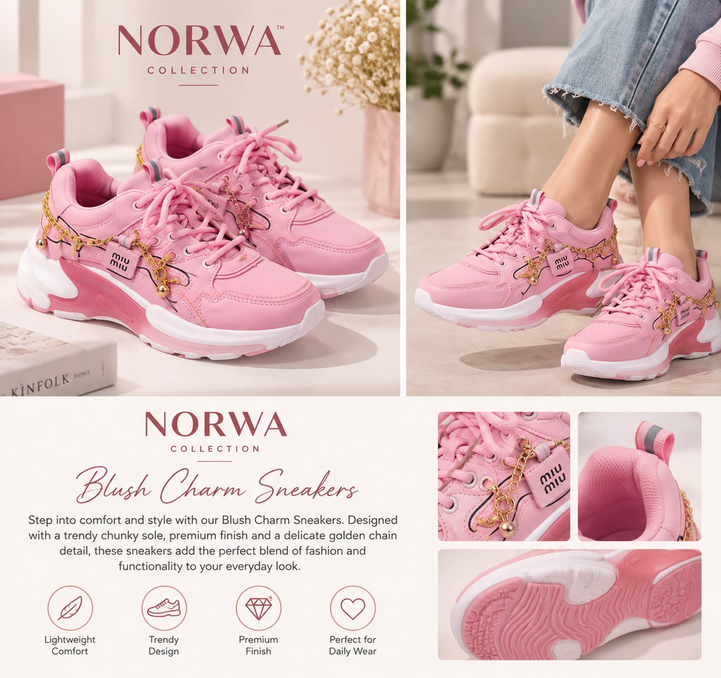 Pink Charm Chunky Sneakers